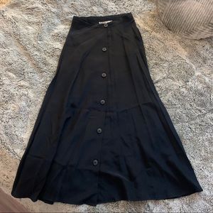 100% Silk black skirt